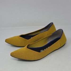 Rothy's Yellow Flats Comfortable Pointed Slip-On Loafers Size 7.5